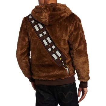 Chewie Chewbacca Tüylü Kostüm Hoodie Ceket Cosplay Ben Star Wars