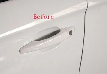 Citroen C-Elysee Otomobil ABS Krom Kapı Kapağı Araba Çıkartmaları Şekillendirme Aksesuarları 8 adet Kolu