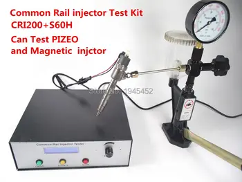 Common Rail enjektör Test Kiti,CRİ200 Destek manyetik ve basınç enjektör test SH60 common rail enjektör memesi Test+