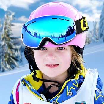 COPOZZ Marka Çocuklar Kayak 4-15 yaşında Profesyonel Gözlüğü Anti-sis Çocuk Snowboard Çift UV400 Çocuk Maskesi Gözlüğü Kayak Gözlüğü