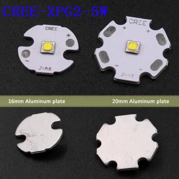 Cree XPG2 MOBİL 20/16/mm Star PCB ile el Feneri/spot ışığı/Ampul için Yayıcı Soğuk Beyaz 6500K Nötr Beyaz LED-G2 1-XP led