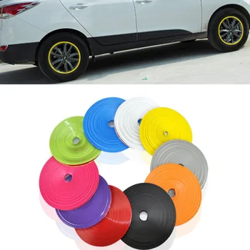 Daewoo İçin 8 Araba Tekerleği Hub Lastik Sticker Dekoratif Şerit/Jant Bakım Kapakları Matiz Nexia Nubira Castrol Tosca Winstorm
