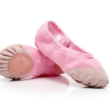 Dans 2018 Yeni Profesyonel Çocuk Düz Renk dayanıklı Yumuşak Söledi Kızlar Bale Ayakkabıları Bebek Pençe Ayakkabı Kaymaz Ayakkabı Ware-