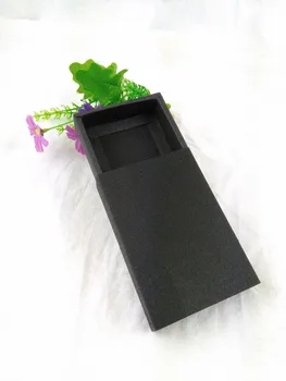 Davalar Boş Hediye kutuları Taşıyan 50PCS/Lot Siyah Darawer Kutusu Kağıt Kutusu Hediye Zanaat Güç Banka Ambalaj Kutuları Çekmece