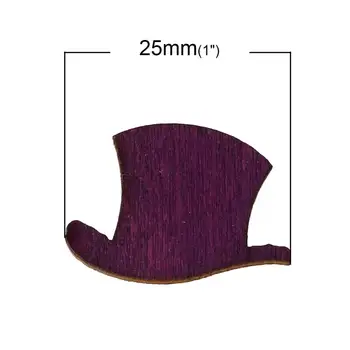 Defteri 8SEASONS Ahşap Cabochons Rastgele yeni 25mm x 18mm ,100 Adet 2016'da Bulguları Şapka Resmi Elbise Süslemeler