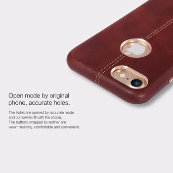 Demir Levha ile iPhone 8 4.7 için iPhone 8 Kılıf Nillkin Englon Serisi Cep Telefonu Kılıf Lüks Arka Kapak Kılıf için Kalkan