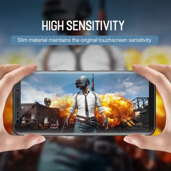 (Değil Cam 8 Samsung Not İçin Samsung Galaxy S9 S 8 İçin 3D Kavisli Yumuşak Ekran Koruyucusu Artı S7 Kenarı Süper İnce Koruyucu Film)