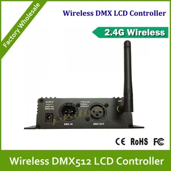 DHL Ücretsiz Nakliye 22pcs/lot 2.4 G Kablosuz dmx denetleyicisi kablosuz LCD ekran denetleyicisi ve wirelesss siyah alıcı dmx