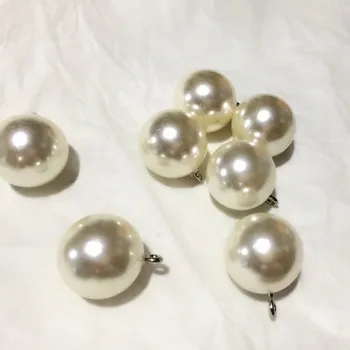 Dikiş düğmeler giyim Shank Düğme dikiş aksesuarları kadın giyim malzeme için 20 mm Yuvarlak inci düğmeleri 5 adet