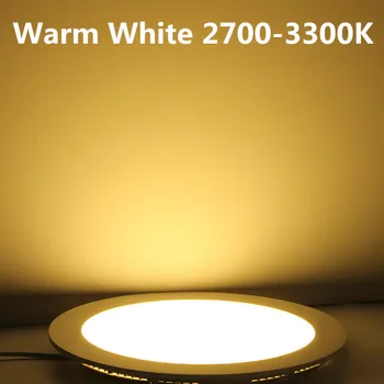 Dim Ultra ince Gömme led tavan paneli ışık ile sürücü AC85-265V Sıcak Beyaz Doğal Beyaz Soğuk Beyaz gömme LED