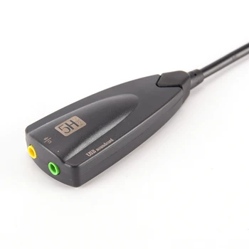 Dizüstü BİLGİSAYAR için 5H V2 7.1 USB Ses Kartı Ses Adaptörü Harici USB 3D CH Sanal Kanal Ses Parça