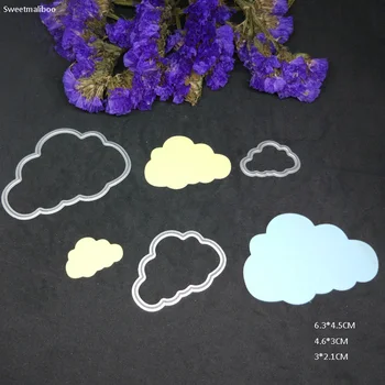 DİY Albümü Kağıt Kartı Şablonu Maker Kalıp Dekorasyon zanaat 2017 Tuhaf bulutlar kesim Dantel açık metal pul defteri, ölür