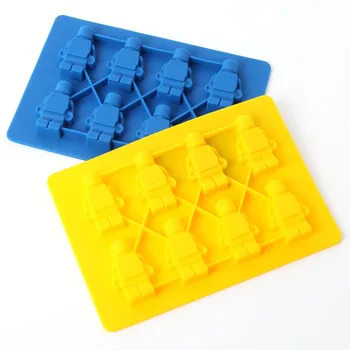 DİY Aracı Mutlu Pişirme Kare Lego Oyuncak Tuğla Şekil Buz Kalıp Dekor 1 adet Çikolata Silikon