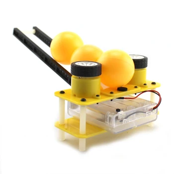 DİY Küçük Oyun Makinesi Topu Verici bilimsel bir Deney Öğrenci el Yapımı Montaj Elektrikli Modeli Eğitim Oyuncak Çekim