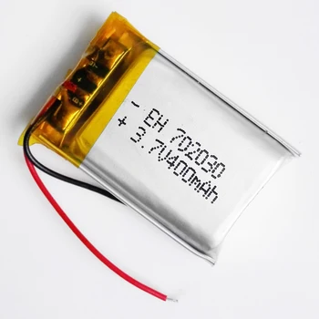 DİY Mp3 MP4 MP5 GPS PSP bluetooth elektronik bölümü Video oyunları İçin 3.7 V 400mAh 702030 Lityum Polimer Li-Po Şarj Edilebilir Pil