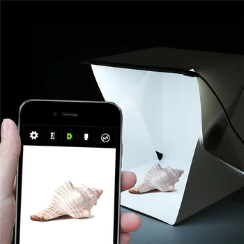 DOİTOP Kamera Fotoğraf Stüdyosu Işık Oda 9 Fotoğraf Işık Çadırı Kiti Mini Etekleri Kutusu Aksesuarları LED Işık Softbox