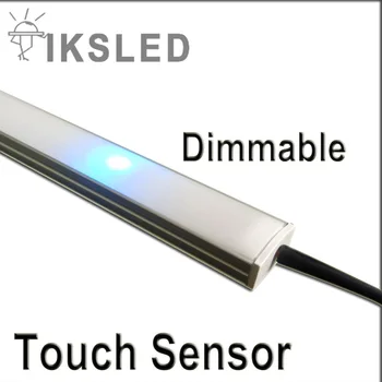 Dokunmatik sensör Bar Işık Beyaz Sıcak Beyaz Soğuk Beyaz DC OYUNLAR LED Rijit Şerit U Alüminyum Kabuk + PC Kapak ile Tüp LED