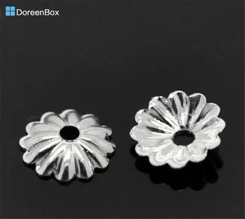 Doreen Kutusu Güzel 500PCs Gümüş renk Takı Bulgular 6 mm(2/8