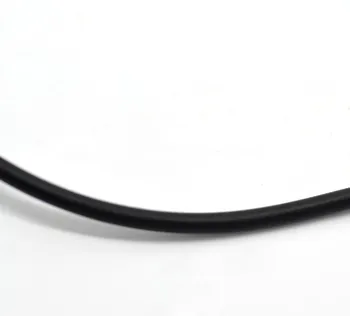 Doreen Kutusu Güzel Siyah Yuvarlak Kauçuk Takı Kordon 3mm Dia. 10M uzunluğu (B21010)