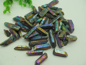 Doğal Güzel Kaplama Renkli bir Yazıttan Tohum Kuvars Kristali Örneği Mineraller Şifa Noel hediye Puan