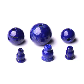Dua için BRO556 Lapis Lazuli Guru boncuk ve Üç Kule yönlü Boncuk 8mm 10mm 12mm 14 mm Mala
