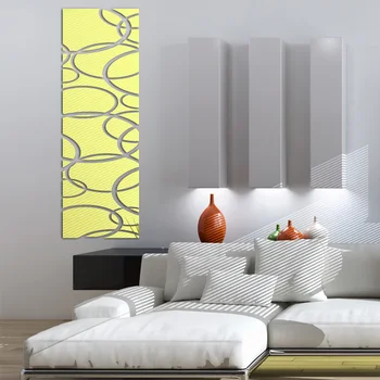 Duvar için 2017 Sıcak Satış diy Duvar sticker ayna çıkartmaları ev dekorasyonu pegatinas de karşılaştırıldı modern akrilik geniş yüzey