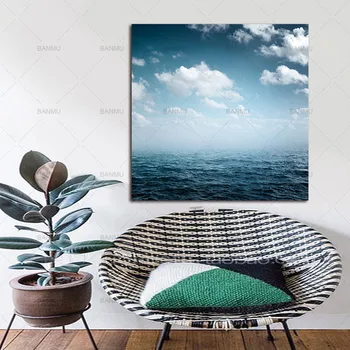 Duvar sanat resim Tuval yaşayan ev için Tuval Fotoğraf gerçekçilik dekorasyon Yeni modern baskı resim deniz Manzarası