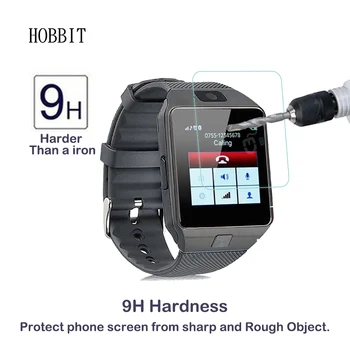 DZ09 Smartwatch VG18 0.3 mm 2Pack 2.5 D Vivoactive GPS için Temperlenmiş Cam Ekran Koruyucu SmartWatch çizilmez Açık Film