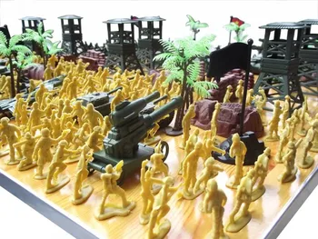 Dünya Savaşı asker Sonra nostaljik Plastik oyuncaklar çocuklar model Askeri maket kit kim ücretsiz kargo 80 300pcs gönderilen/set