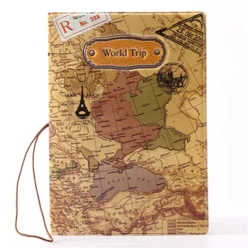 Dünyanın 3 boyutlu Tasarım Moda Üç Boyutlu Harita Pasaport sahibi Kapak KİMLİK paketi Seyahat Bilet Koruyucu Kılıf Hediye