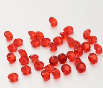 Düğün Gelin Parti Tatil İçin 10.000 adet 3mm Kırmızı noktalı Kristal Boncuk Konfeti Masa Dekorasyon Atma Sprinkles