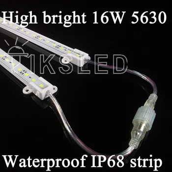 Dış mekan kullanımı için 50cm SMD 5630 su geçirmez şerit 100pcs/lot,su geçirmez IP68 şerit,su geçirmez şerit ışık kutusu led şerit