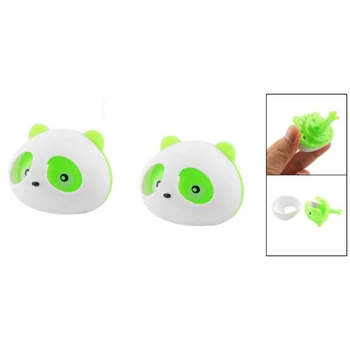 EDFY 2 Adet Yeşil Beyaz Panda Araba Hava Kokusu Parfüm w İki Klip Şeklinde