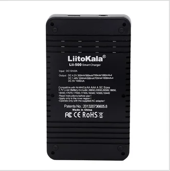 Ekran Lii500 şarj cihazı ile Liitokala Li-500 LCD 3.7 V/1.2 V AA/AAA Pil Şarj Cihazı 18650/26650/16340/14500/10440/18500