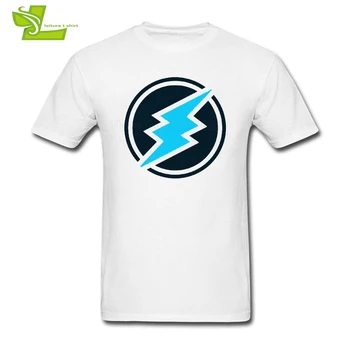 Electroneum Logo T Shirt Erkek Yaz Grafik Tees Yetişkin Yeni Gelen Büyük Giyim Moda Gevşek Genç Tişörtü Egzersiz