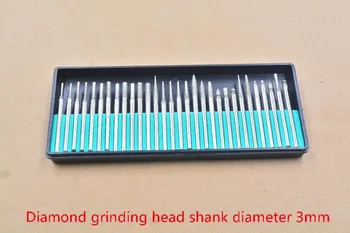 Elmas taşlama kafası 3mm çapı shank