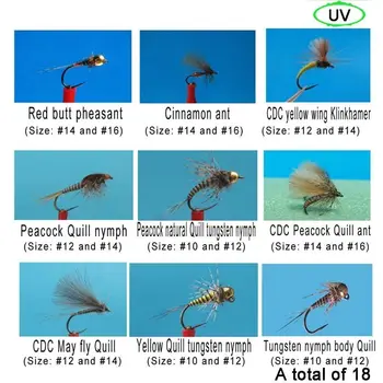 En iyi Satış Kaliteli Riverruns 18 Rekabet Alabalık UV Perisi Sinekler Sinek Balıkçılık Sinek Yeni Sinekler Uçuyor