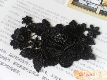 Eriyen ücretsiz kargo 6 cm 11*Çin el yapımı bez kara su giyim aksesuarları giyim dekoratif giysi yama çıkartmaları