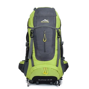 Erkek Açık Tırmanma Sırt çantası su Geçirmez Naylon Seyahat Spor Dağcılık Çantası Yürüyüş Sırt çantası Backpacker 70L