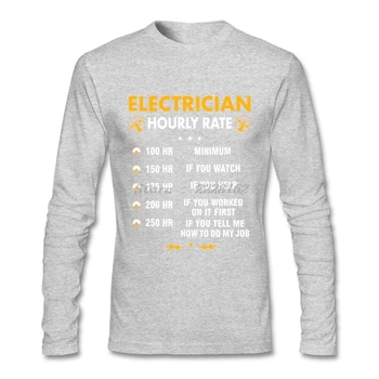 Erkek Grubu 3D Baskı T-shirt Erkek Elektrikçi Saatlik Boyutu L Komik DİY fikirleri T Günlük giysiler Giyin
