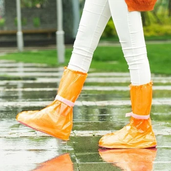 Erkek Kadın ve Çocuk su Geçirmez Yağmur Ayakkabıları Yeniden Çizme Bisiklet yeniden kullanılabilir su Geçirmez ayakkabı kapağı Kapakları