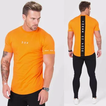 Erkek Moda t shirt 2018 YENİ İlkbahar yaz İnce gömlek erkek Eğlence Vücut geliştirme Kısa Kollu Kişilik Tees giyim Üstleri