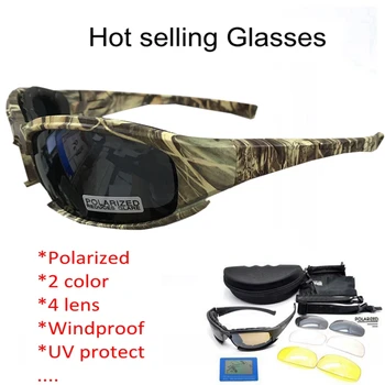 Erkek Savaş Oyunu İçin Ordu Askeri Gözlük güneş Gözlüğü Erkek Güneş gözlüğü Erkek 4 Lens Kit D X7 Gözlük Y. A S I Açık Taktik