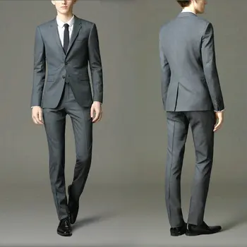 Erkek Slim Fit Moda Erkek Tunik Elbise terno masculino takım Elbise için erkek Düğün Damat Elbise Klasik İş Ceket Pantolon takım Elbise