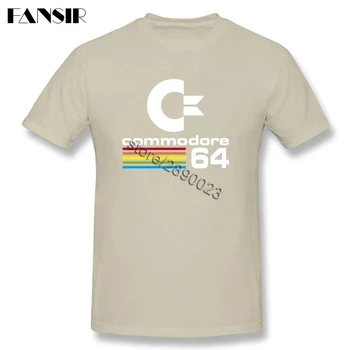 Erkek T-shirt %100 Pamuk Kısa Kollu T Shirt Erkekler Commodore 64 Takım Giysi Deli