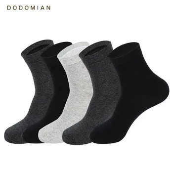 Erkekler=5 Çift Çorap 10 Tüp Pamuk Yüksek Kaliteli Katı Sıcak Satış Ücretsiz Boyutu Ücretsiz Nakliye Casual Adet Erkek İçin Çorap