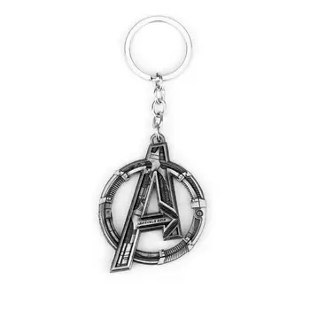 Erkekler için adalet MQCHUN Anahtarlık Avengers kaptan Amerika Logosu 3D Alaşım metal Birliği Alaşım kolye takı kadınlar film