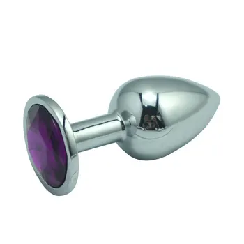 Erkekler için seçmek için 13 renk 2.7*7.1 CM küçük boy mini Gümüş metal anal plug butt mücevher Seks Oyuncakları