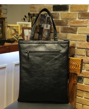 Erkekler için sıcak satış moda siyah pu deri çanta, belge, evrak çantası, iş çantası laptop, erkek rahat omuz çantası