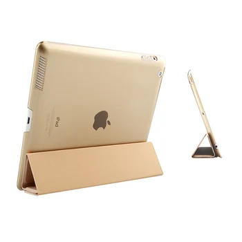 Esnek SEVİYELERİNE Kenar Saydam ile iPad 2/3/4 Ultra Hafif İnce kılıf Akıllı Stand Kılıf Arka Kapak 234 iPad İçin Buzlu